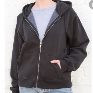 Brandy Melville black zip up